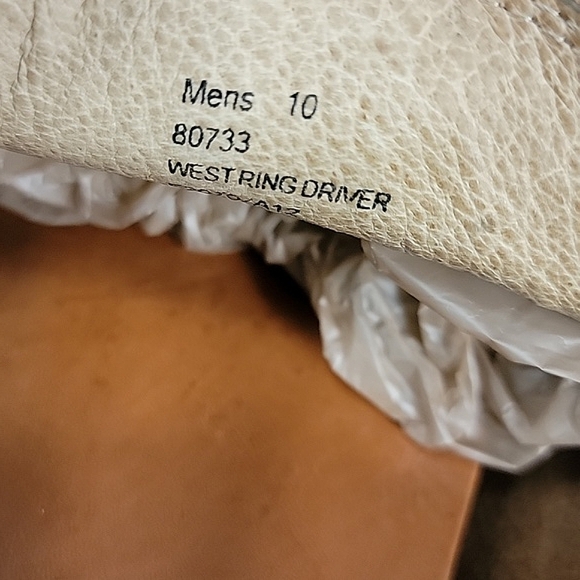 Frye West Ring Soft Brown Leather Slip-On Drivers - Men's Size US 10 - Picture 9 of 10